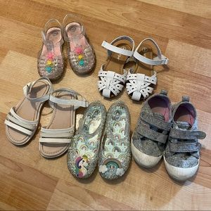 Girls Toddler 9 Shoe Bundle